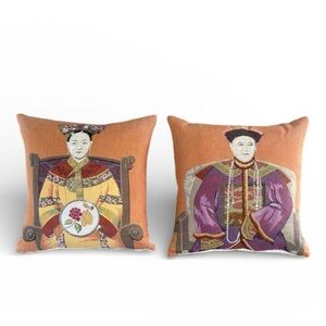 Yves Delorme Iosis Chinoiserie Ancestor Pillows - Set of 2